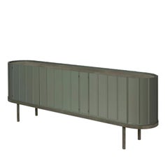 Enfilade en cuir et bois Novare de Francesco Balzano pour Giobagnara