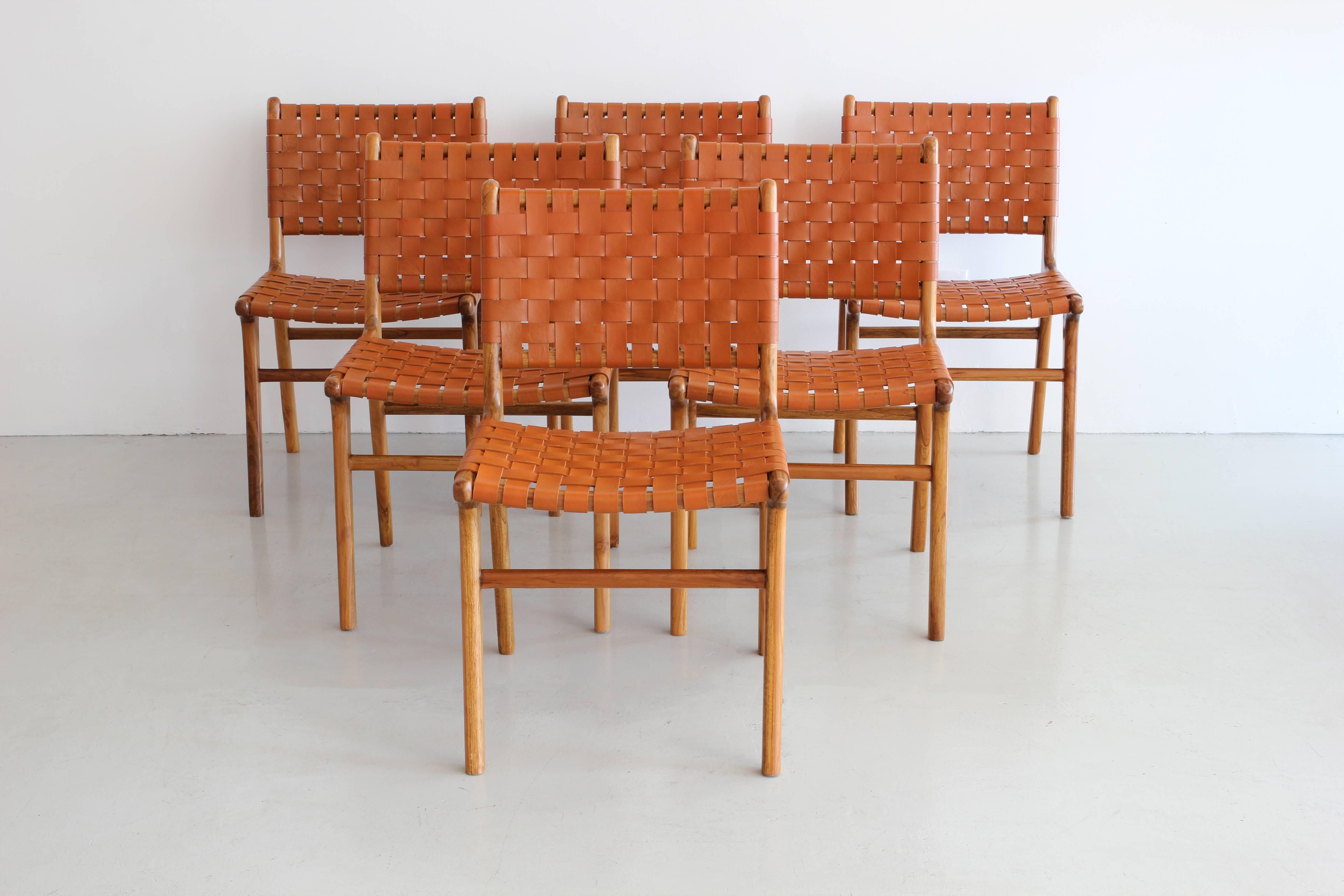 American Leather Woven Chairs