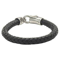 Leather Wrap Bracelet with Stainless Clasp