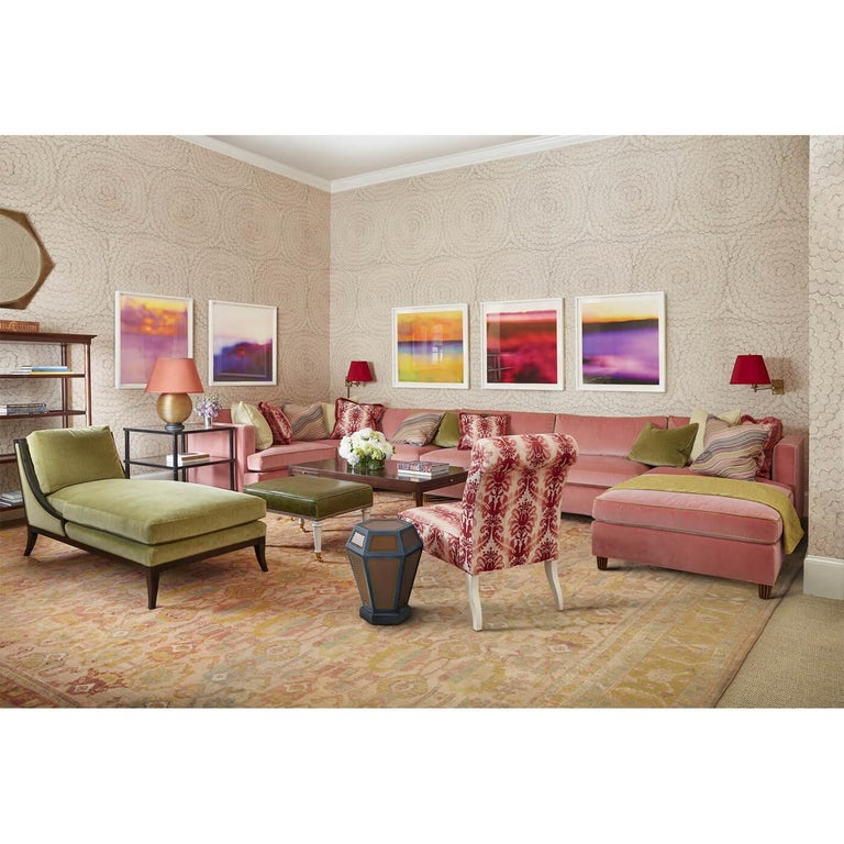 Leather Wrapped Accent Table For Sale at 1stDibs