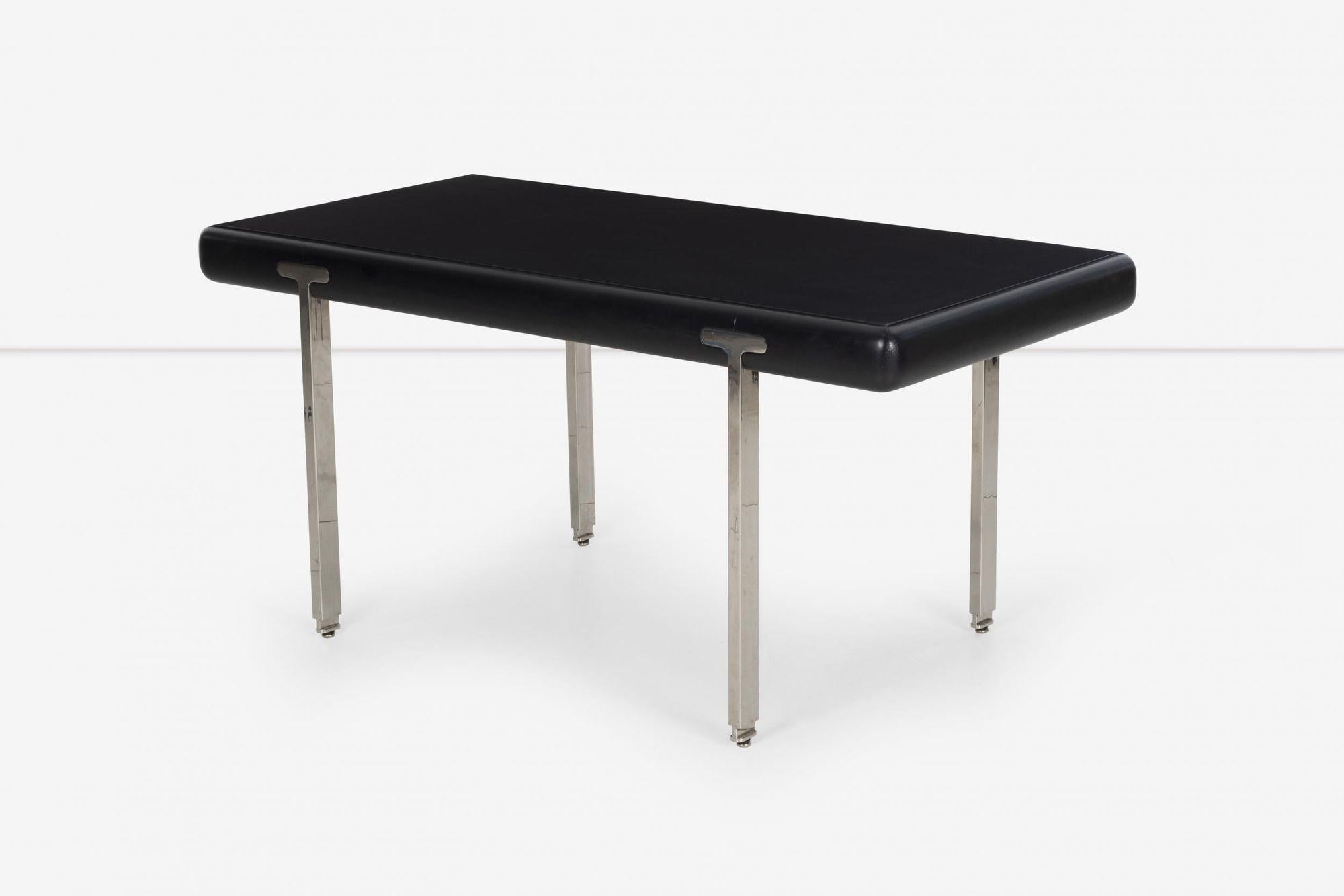Leather wrapped desk John Mascheroni Style 4