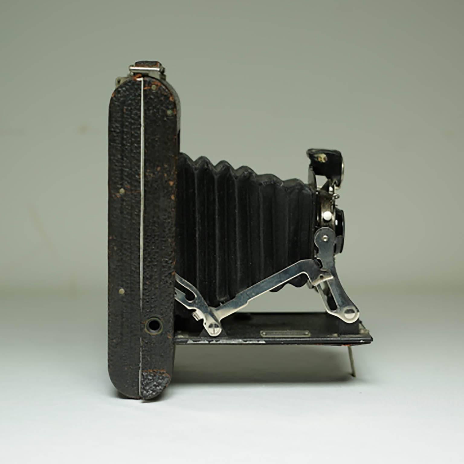 20th Century Leather Wrapped Eastman Kodak Fold Out Land Camera, circa 1920s