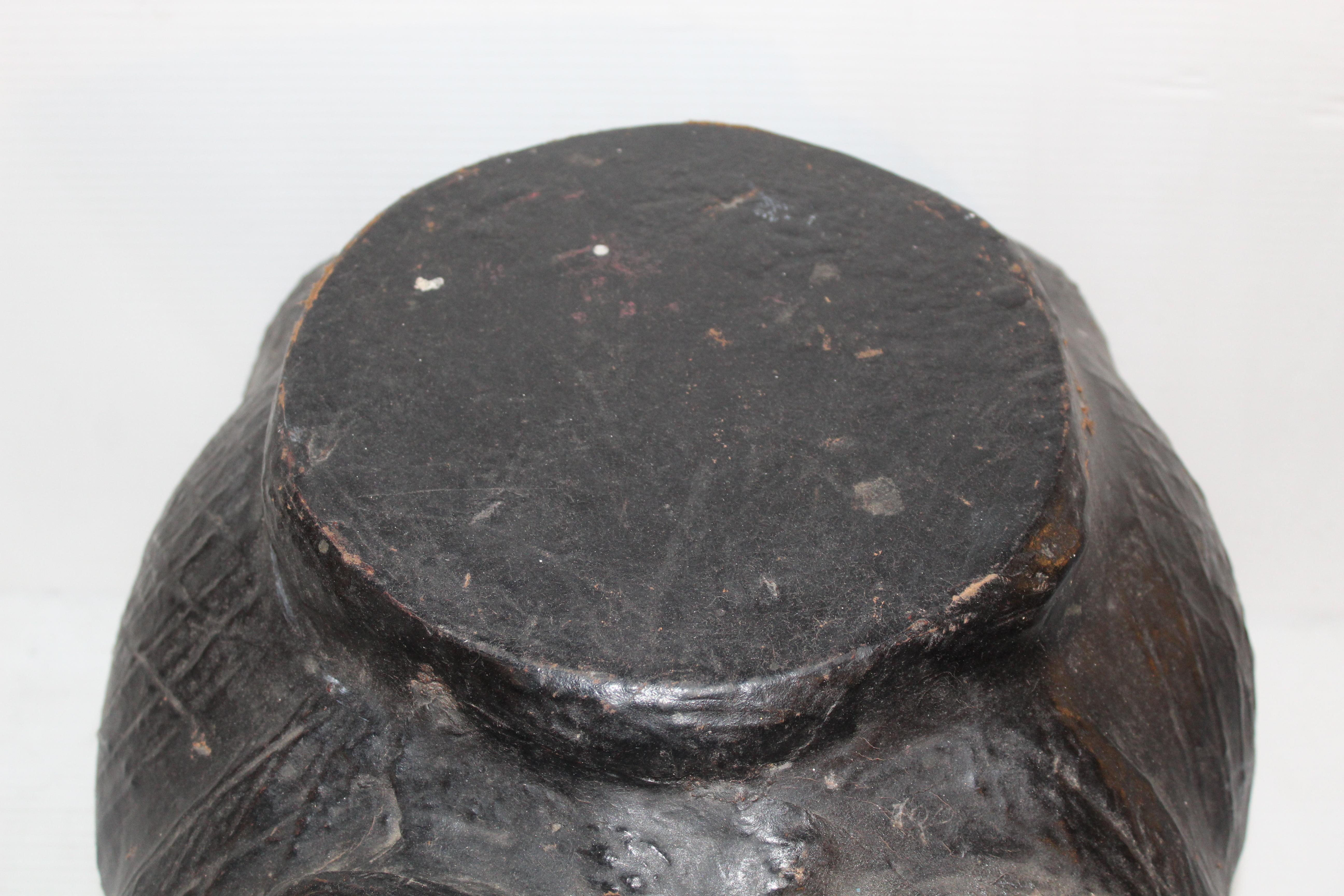 Leather Wrapped Elephant Table For Sale 7
