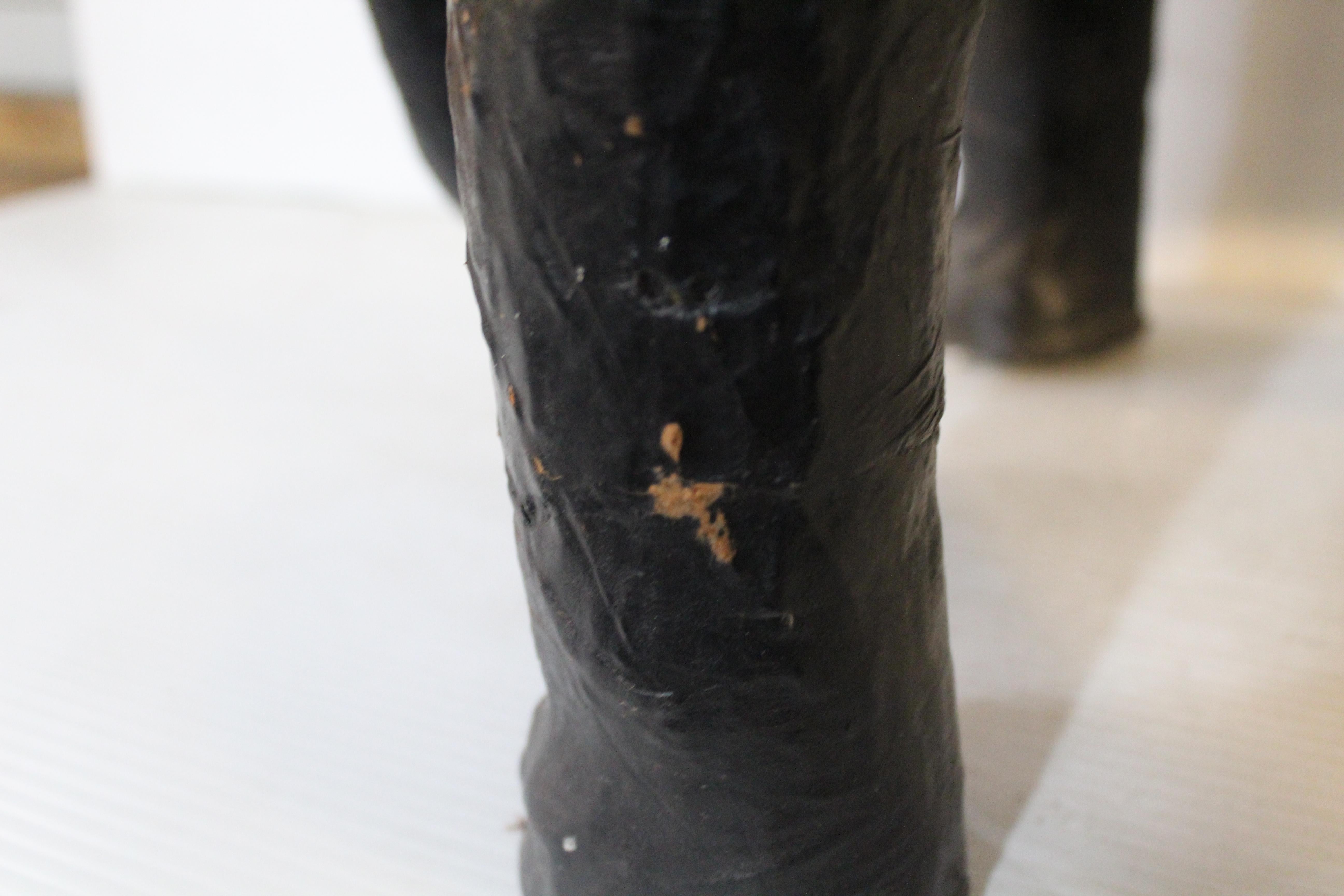 Leather Wrapped Elephant Table For Sale 4