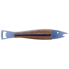 Leather Wrapped Fish Bottle Opener by Carl Auböck