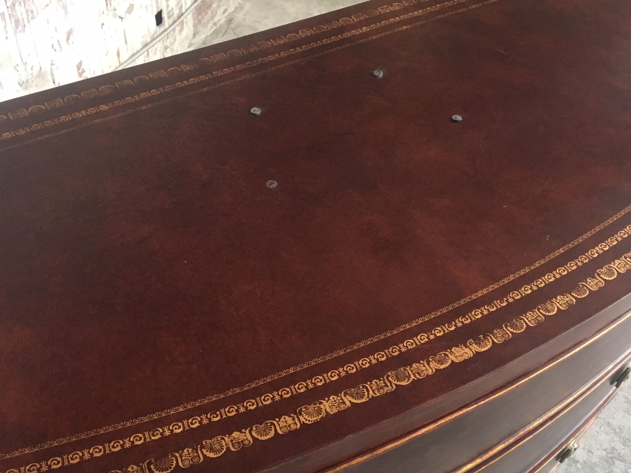 Leather Wrapped Three-Drawer Dresser by Ferguson Copeland 2
