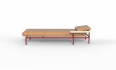Leather "X-Rays" Daybed, Alain Gilles