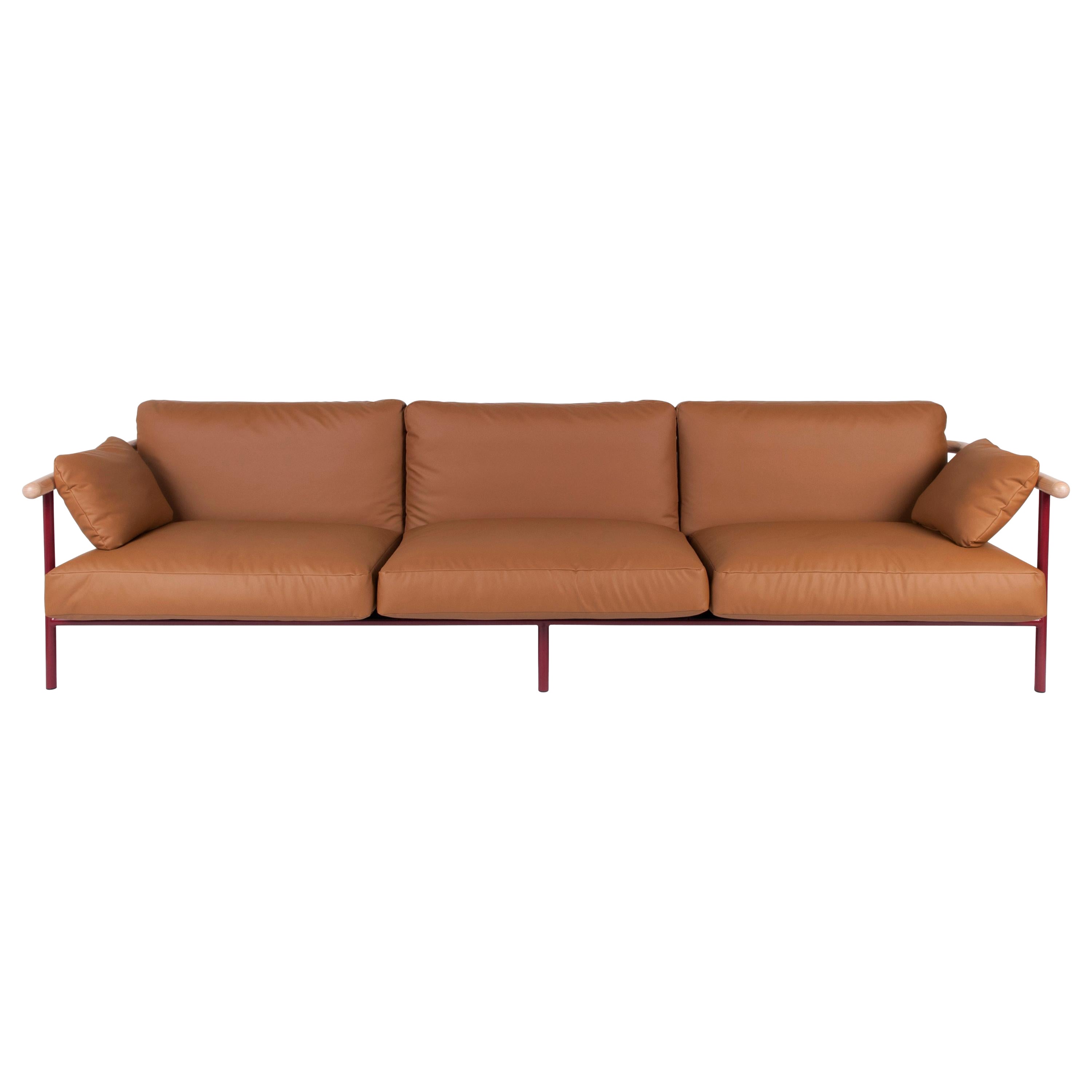 Leder-X-Rays-Sofa aus Leder, Alain Gilles im Angebot