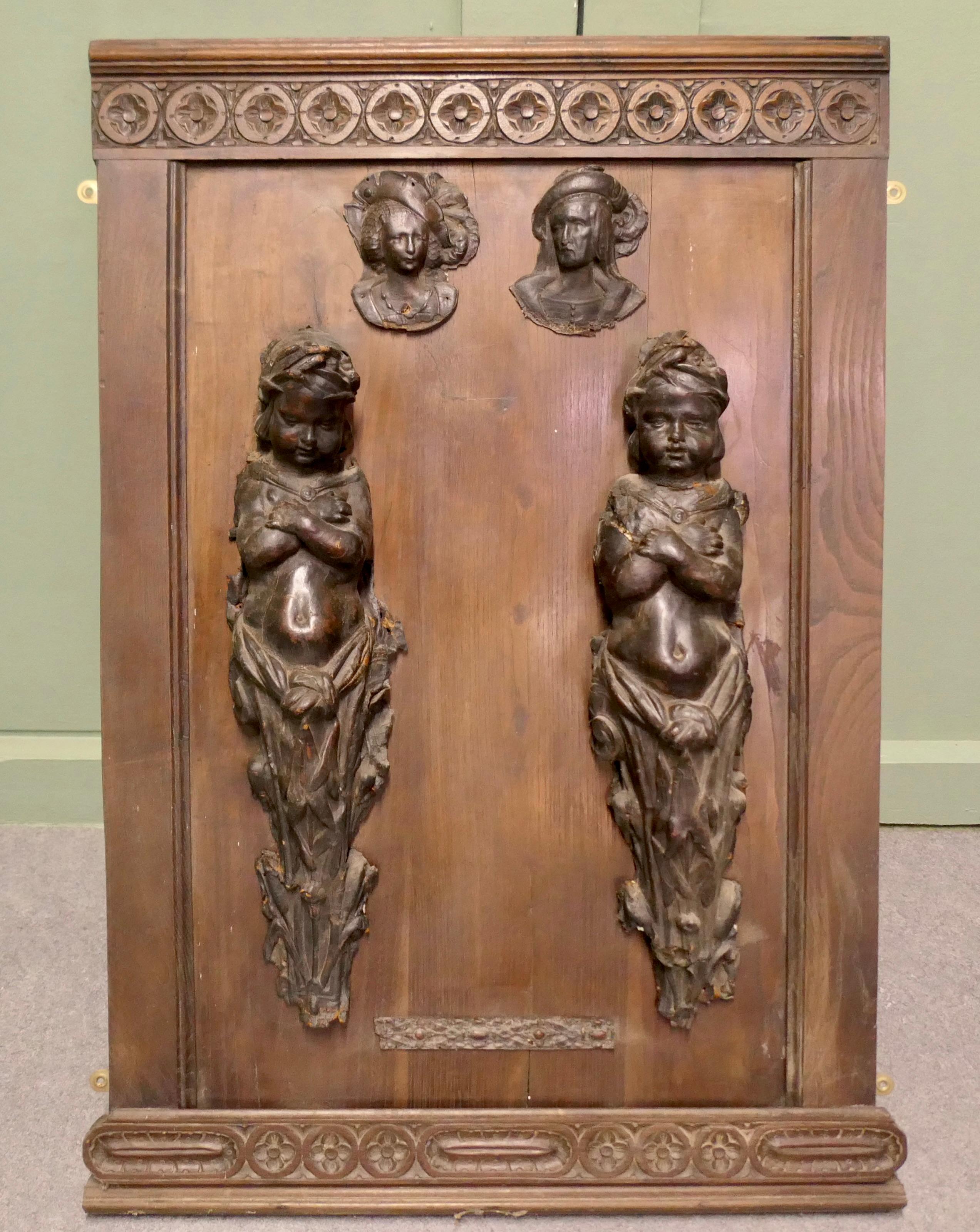 Leathermaché Architectural Decorations, Putti and Others In Good Condition For Sale In Godshill, Isle of Wight