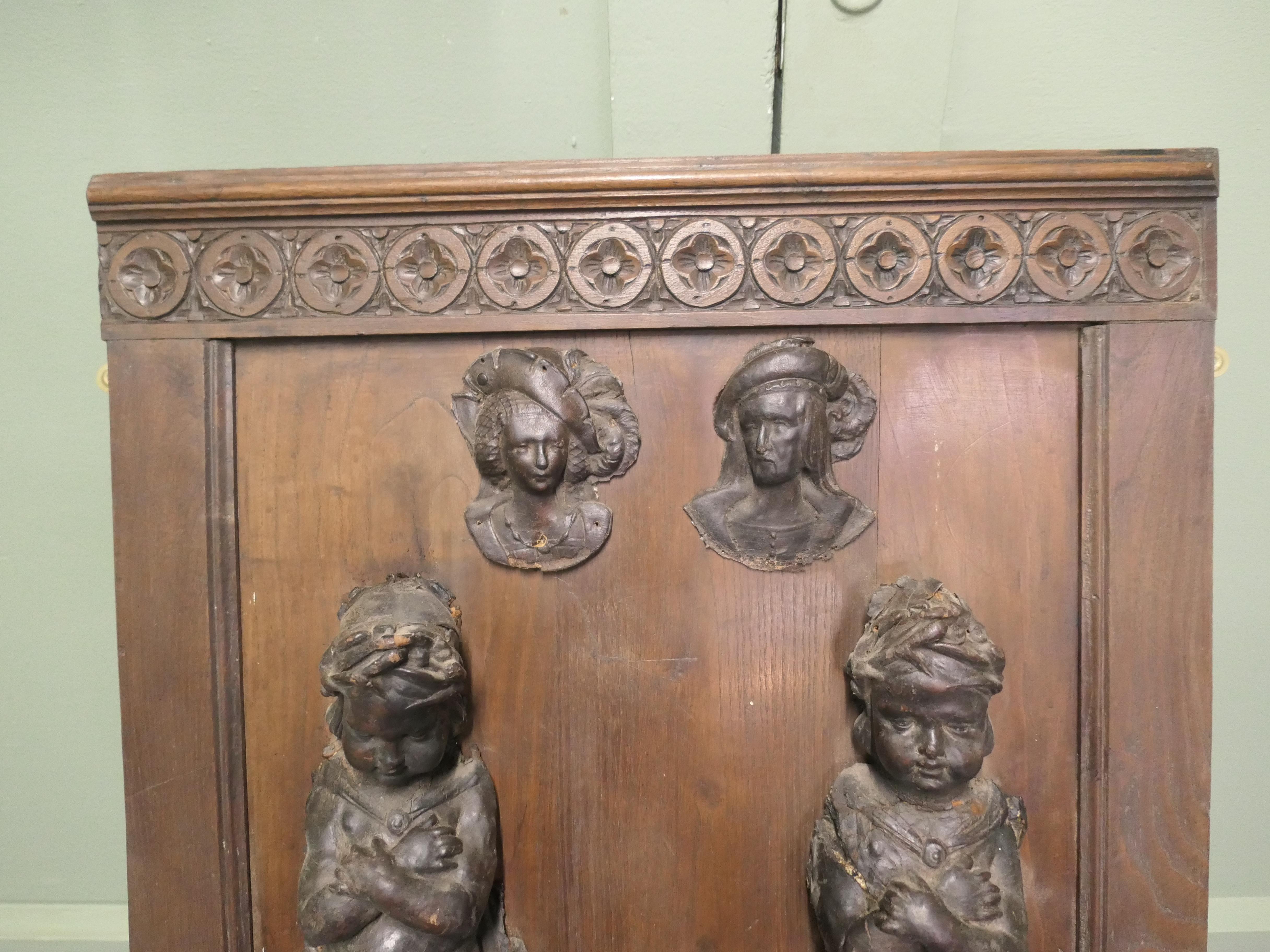 18th Century and Earlier Leathermaché Architectural Decorations, Putti and Others For Sale