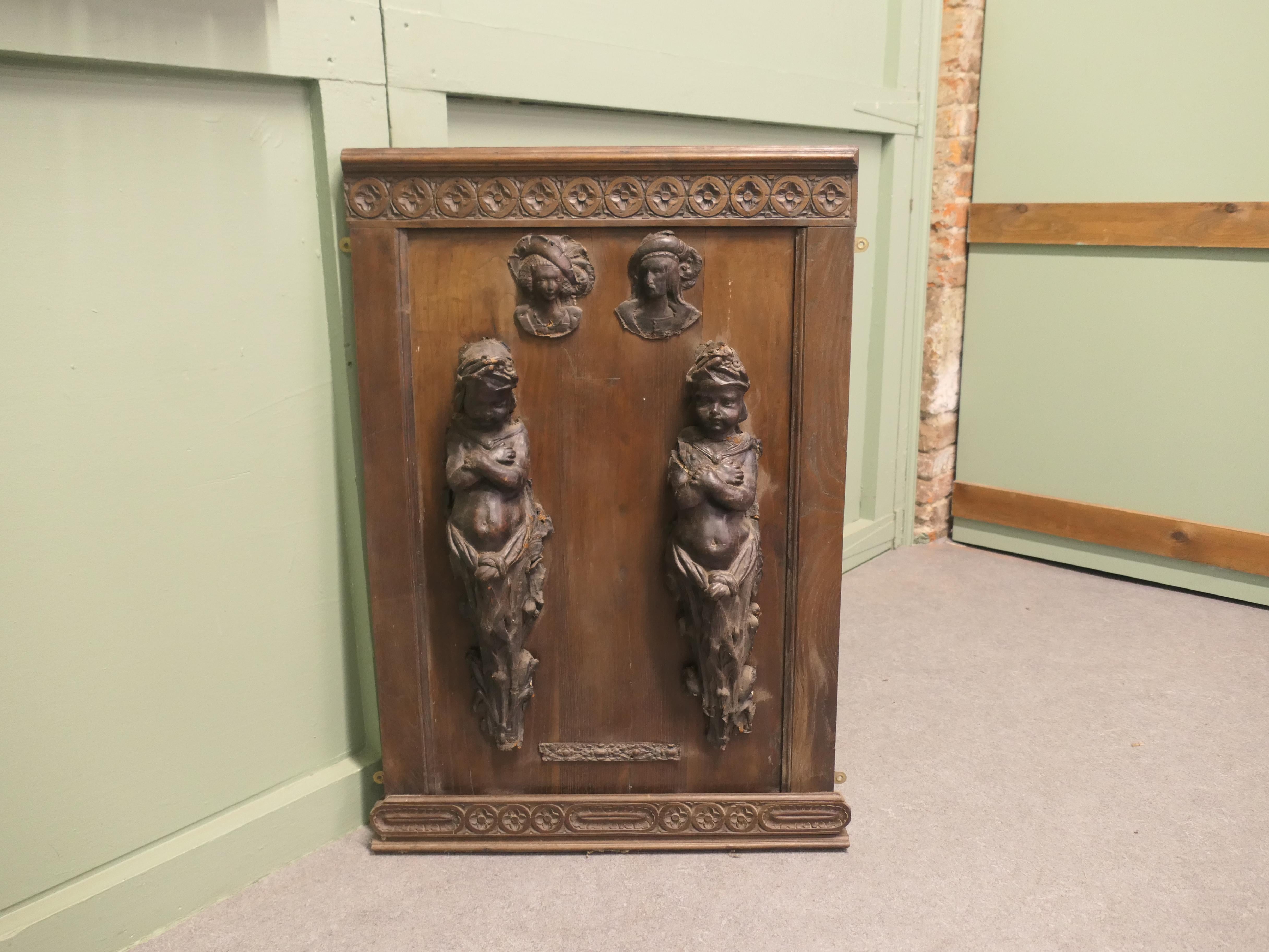 Leathermaché Architectural Decorations, Putti and Others For Sale 2