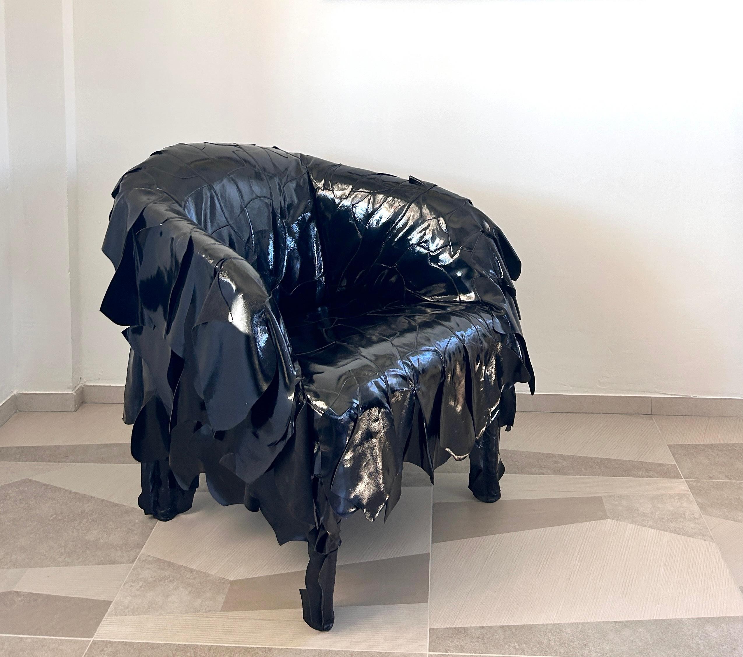 Poltrona in pelle di Campana Brothers per Edra 3