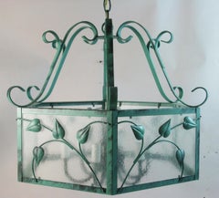 Hojas y cristal esmerilado  Araña Verdigre