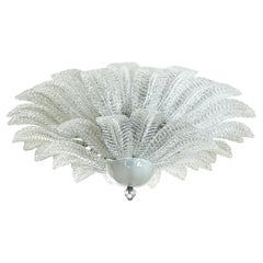 Empotrable de cristal de Murano con acabado Graniglia Hojas