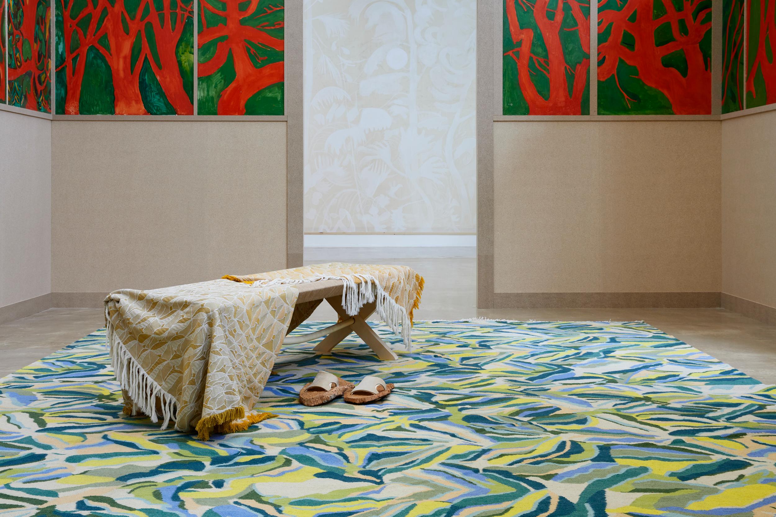 Postmoderno Tappeto Leaves & Grass di Volver Studio in vendita