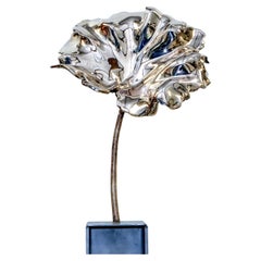 « Leaves » grande en bronze poli Or