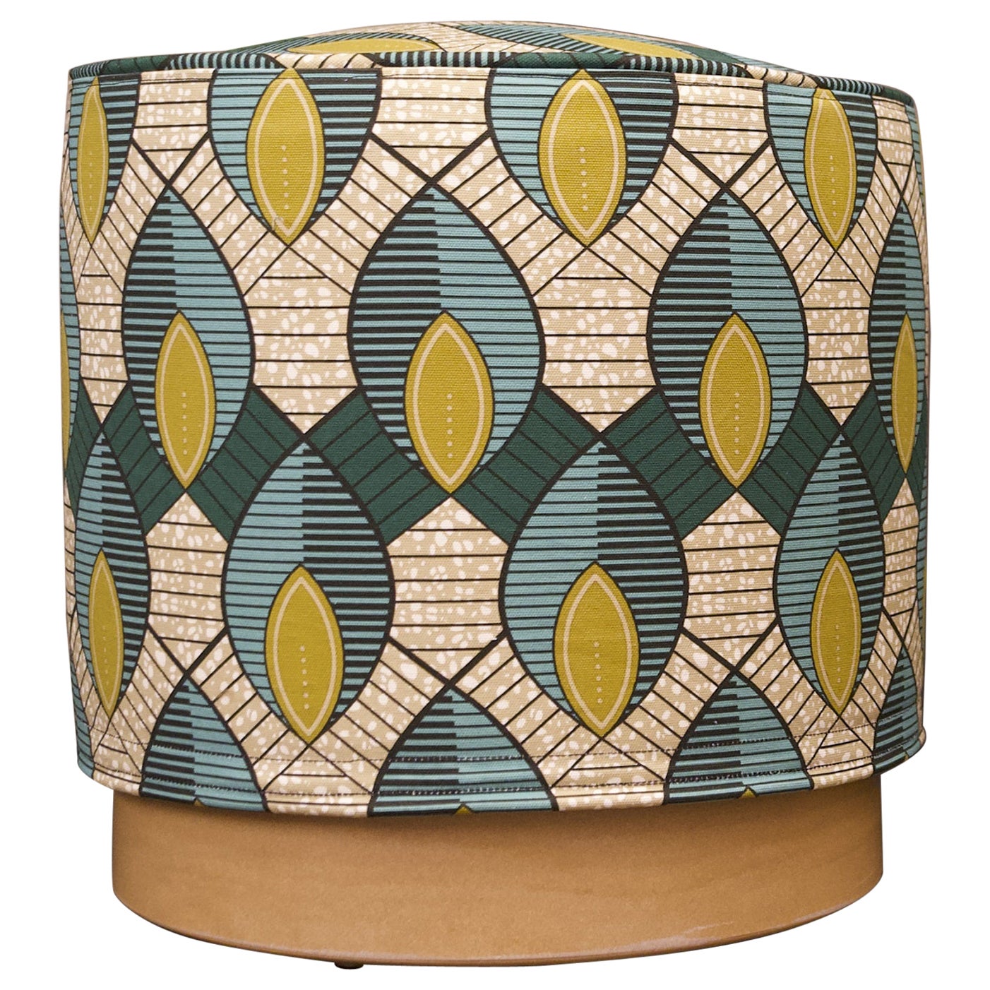 Leaves Mara Masai Pouf by Lorenza Bozzoli