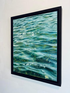 Tidal Whisper: Modern Realism Oil Painting, 86 x 96 cm Original