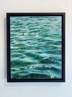 Tidal Whisper: Modern Realism Oil Painting, 86 x 96 cm Original