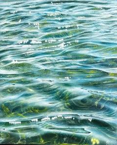 Tidal Whisper - original modern realism seascape -oil painting-contemporary art