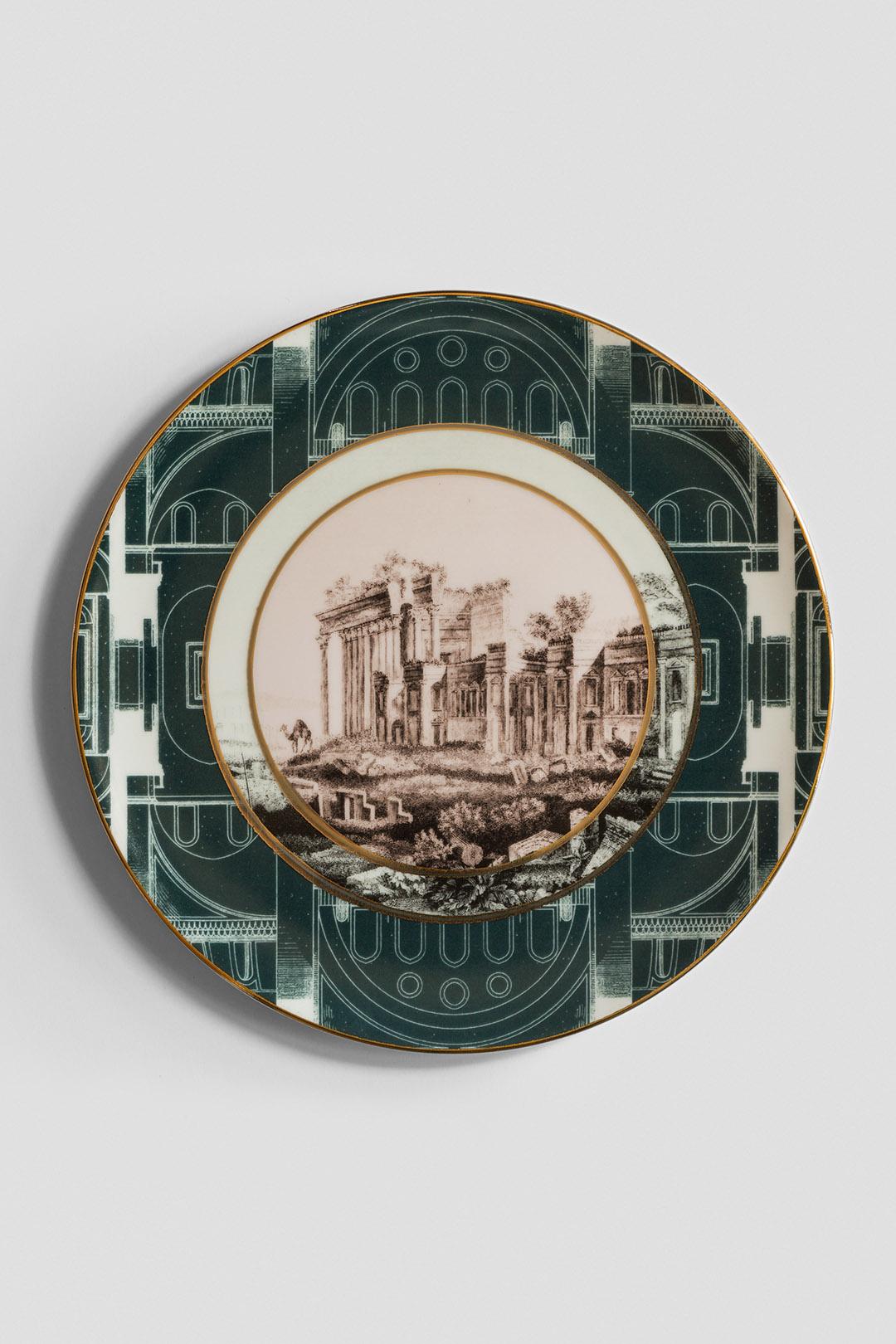 Italian Lebanon Porcelain Dinner Plate, Made in Italy For Sale