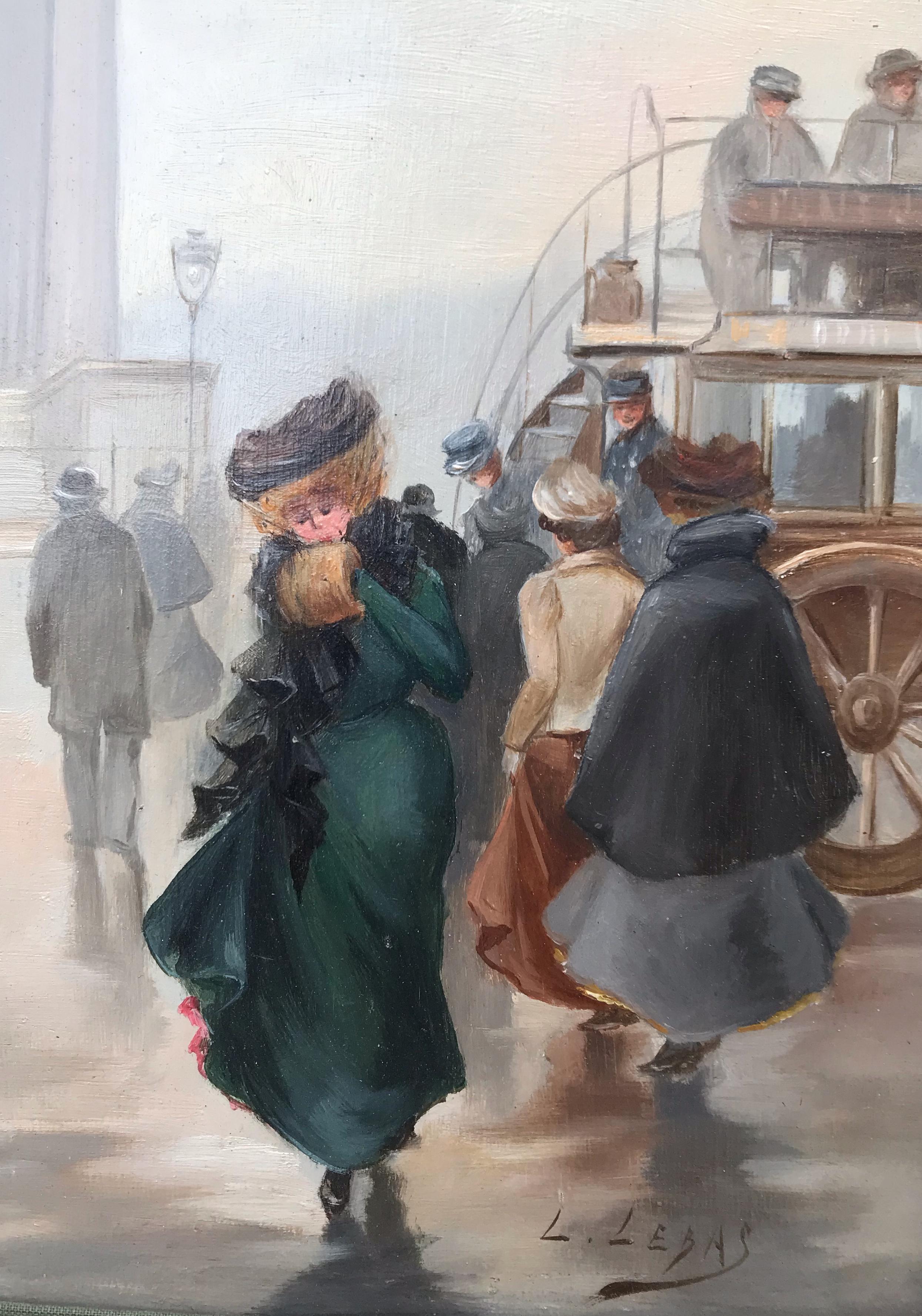 Lady in paris Street 1900 For Sale 6