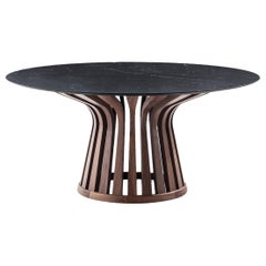 Lebeau Wood and Marble Table by Patrick Jouin
