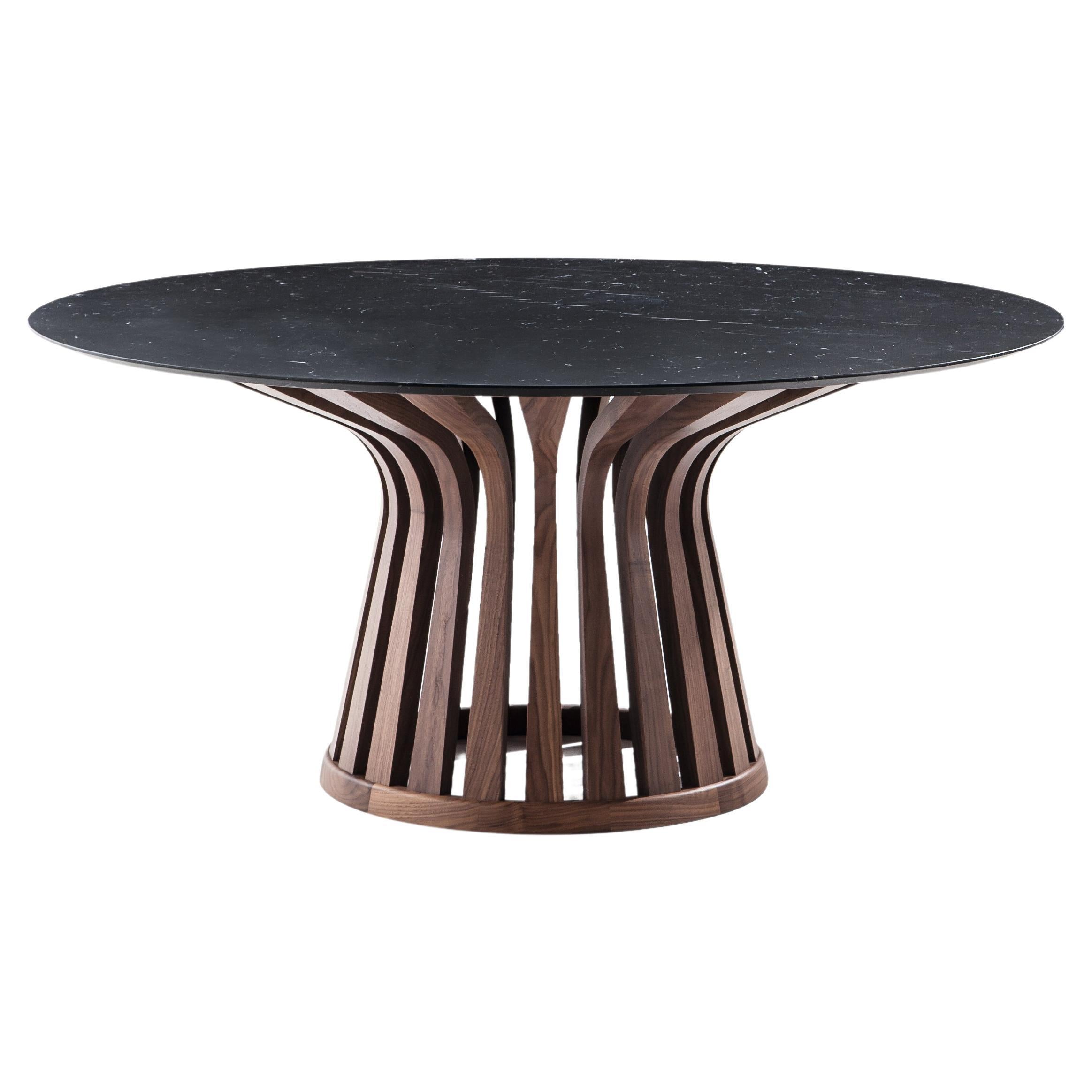 Lebeau-Tisch aus Holz und Marmor von Patrick Jouin im Angebot