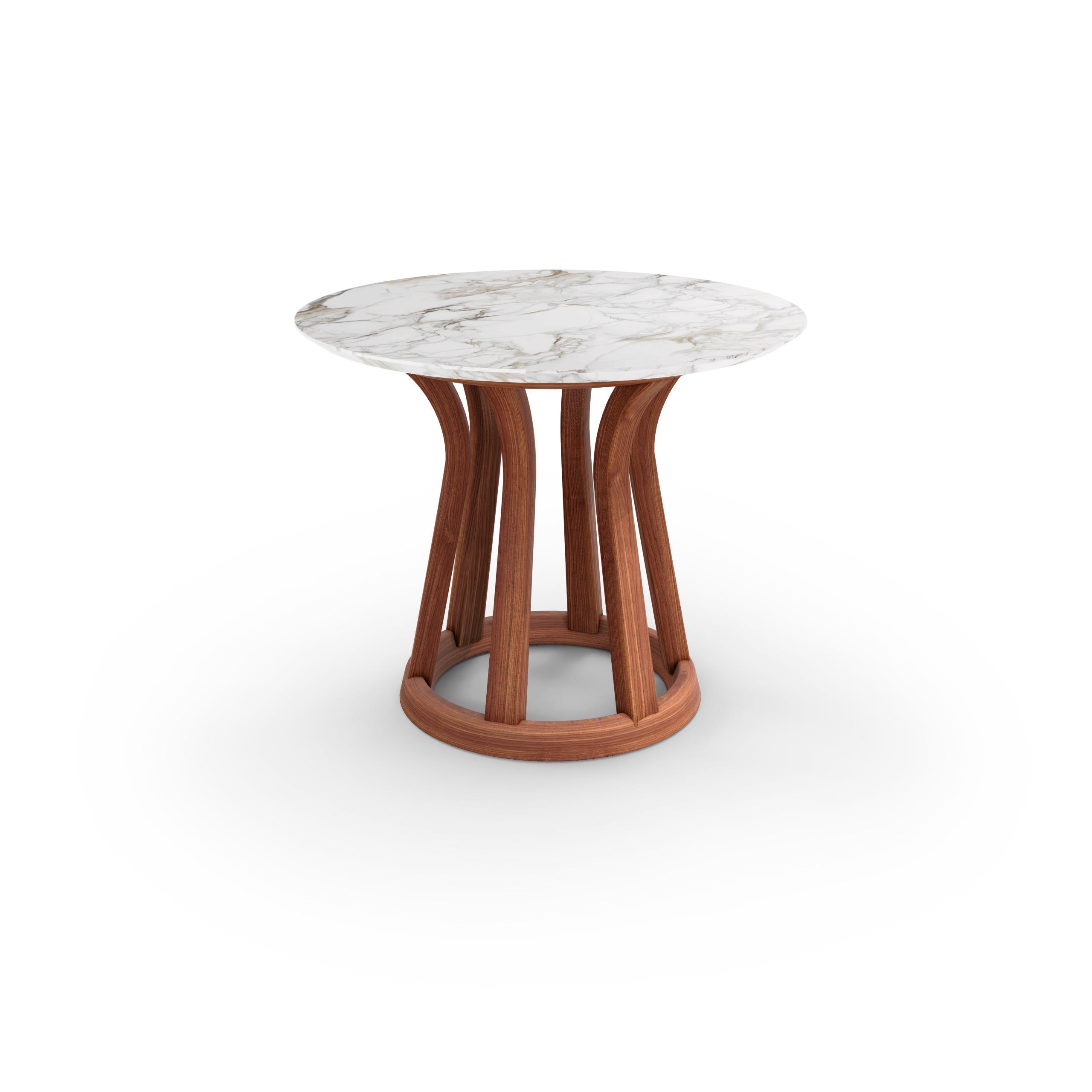 Mid-Century Modern Lebeau Wood Low Table by Patrick Jouin For Sale