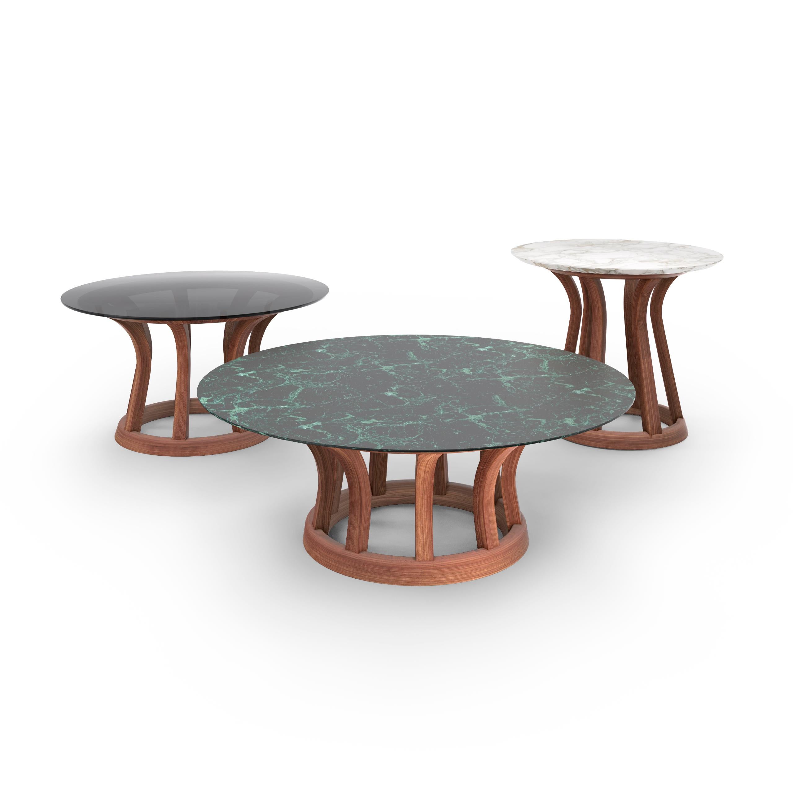 Italian Lebeau Wood Low Table by Patrick Jouin For Sale