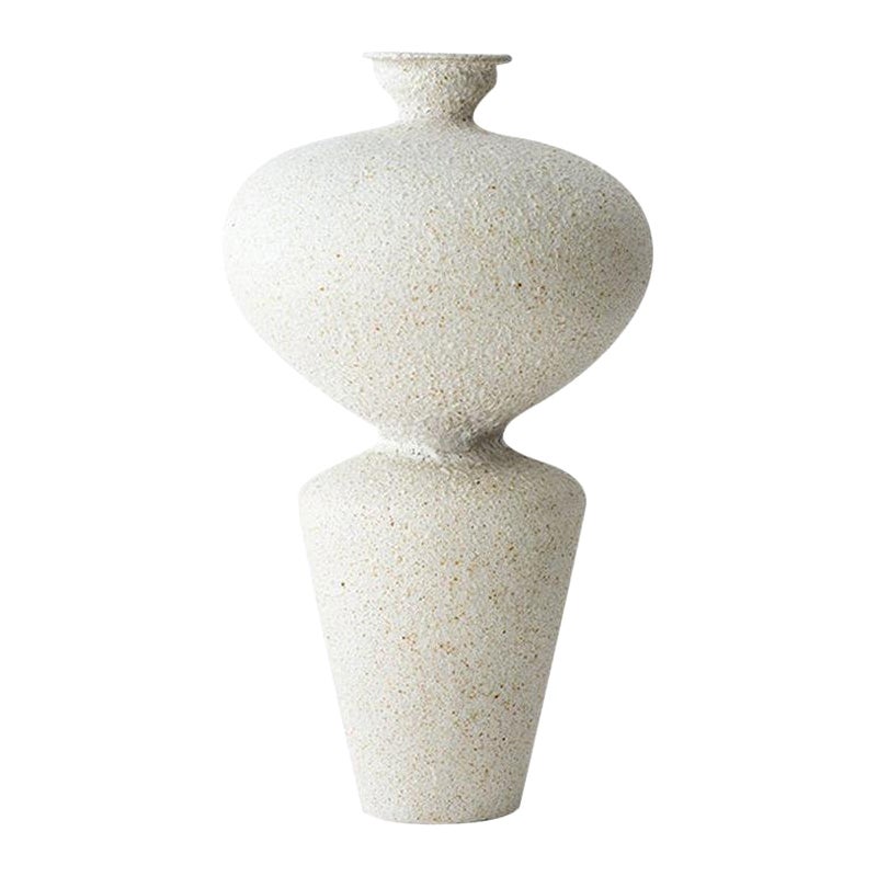 Lebes Hueso Stoneware Vase by Raquel Vidal and Pedro Paz