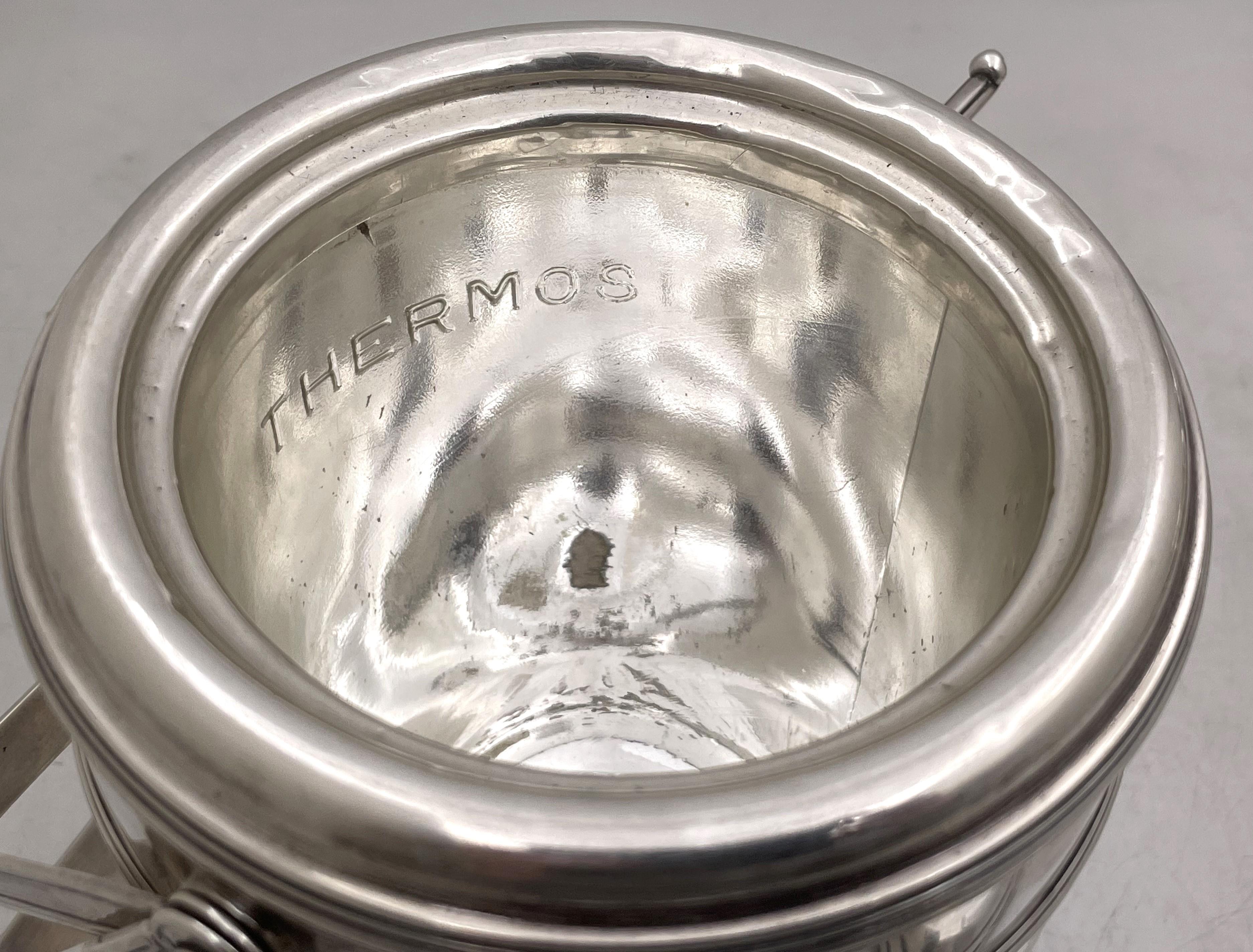 Lebkuecher (for Cartier/ Tiffany?) Sterling Silver Ice Bucket in Art Deco Style For Sale 2