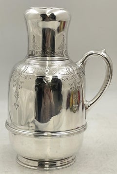 Caraffa termica d'argento Lebkuecher for Grogan del XIX secolo.