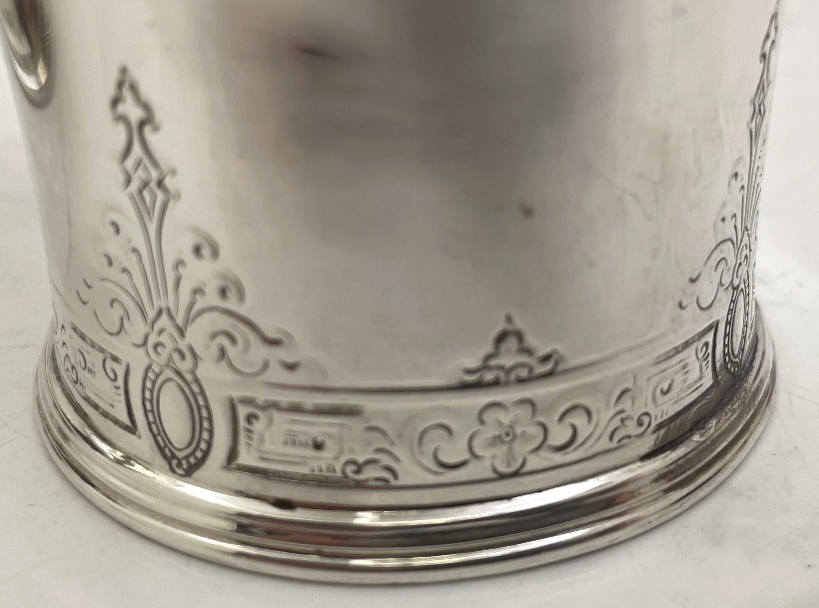 Caraffa termica d'argento Lebkuecher for Grogan del XIX secolo. in vendita 3
