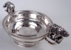 Lebolt Chicago Classical Sterling Silver Bear Bowl