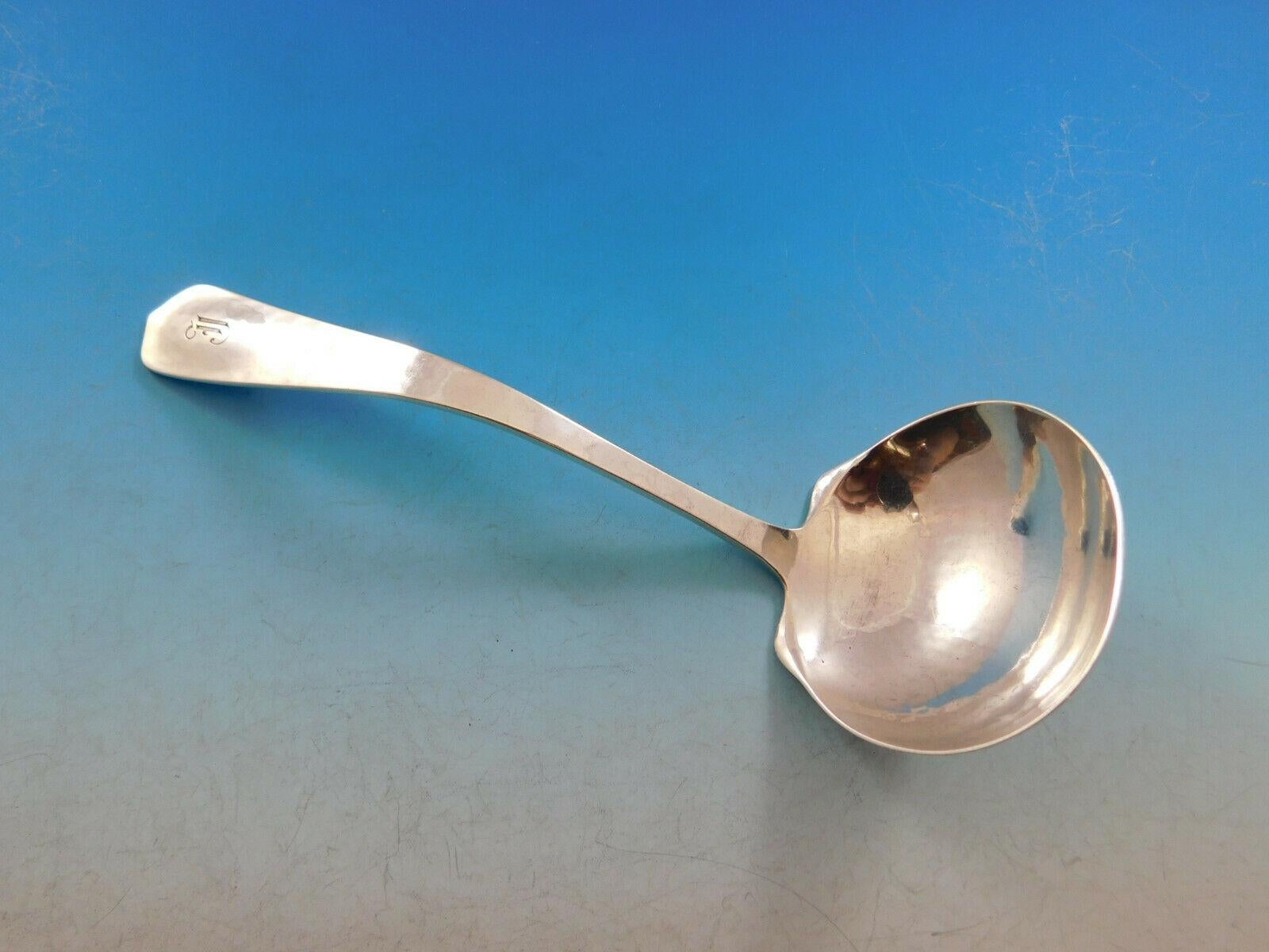 Juego De Cubiertos De Plata De Ley Lebolt Forjado A Mano Chicago 40 Pzas J Monograma Cena en venta 1