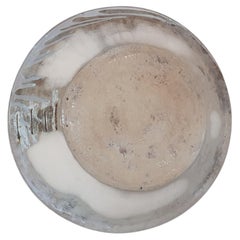 White and green glazed ceramic basin from Granada, 19th-20th century.