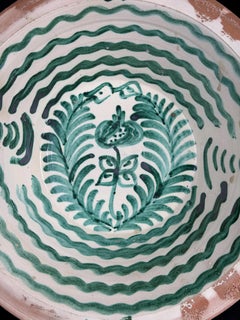 Lebrillo, Spanish Large Fajalauza Ceramic Bowl - 11.8in