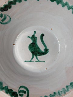 Lebrillo, Spanish Large Fajalauza Ceramic Bowl - 13.8 in