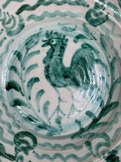 Lebrillo, Spanish Large Fajalauza Ceramic Bowl - 13in