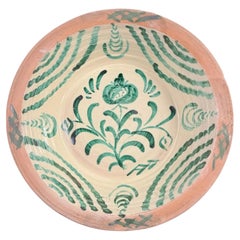 Lebrillo, Spanish Large Fajalauza Ceramic Bowl - 14in