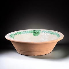 Lebrillo, Spanish Large Fajalauza Ceramic Bowl - 15.1in