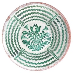 Lebrillo, Spanish Large Fajalauza Ceramic Bowl - 15.3in