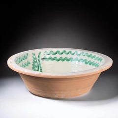 Lebrillo, Spanish Large Fajalauza Ceramic Bowl - 15.4in