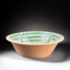 Lebrillo, Spanish Large Fajalauza Ceramic Bowl - 15.4in