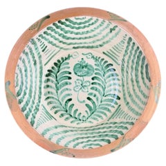 Lebrillo, Spanish Large Fajalauza Ceramic Bowl - 15.7in