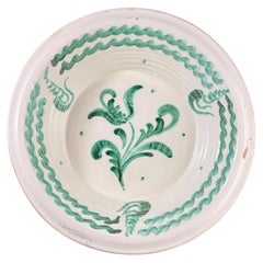 Lebrillo, Spanish Large Fajalauza Ceramic Bowl - 15.7in