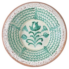 Lebrillo, Spanish Large Fajalauza Ceramic Bowl - 15.7in