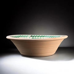Lebrillo, Spanish Large Fajalauza Ceramic Bowl - 17.1 in