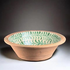 Lebrillo, Spanish Large Fajalauza Ceramic Bowl - 17in
